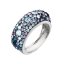 Strieborný prsteň s kryštálmi Swarovski modrý 35031.3 Blue Style - Vel'kosť prsteňa: 56