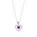 Náhrdelník ružový sa Swarovski Elements Amour NCC28086F Fuchsia