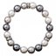 Náramok so Swarovski Elements šedá perla 33061.3 Grey