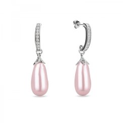 Náušnice se Swarovski Elements perla Rose