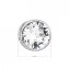 Strieborný prívesok s kryštálom Swarovski biely okrúhly 34231.1 Krystal