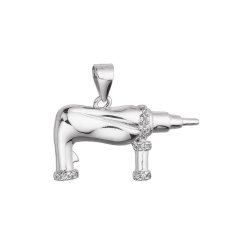 Strieborný prívesok vŕtačka 14060.1 crystal