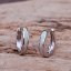 Strieborné náušnice kruhy so syntetickým opál bielej 11402.1 White s. Opal