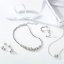 Stříbrný náramek se Swarovski krystaly bílý 33111.1 Krystal