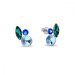 Náušnice modré sa Swarovski Elements Artesia K2201MIX1EMAQ Aqua