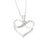 Stříbrný náhrdelník se Swarovski Elements srdce Krystal