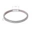 Náramok biely textilný s kryštálmi 53007.1 crystal