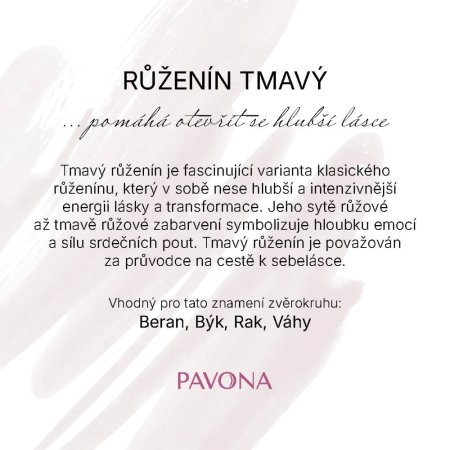 Náramek s minerálními kameny růženín tmavý 43057.3