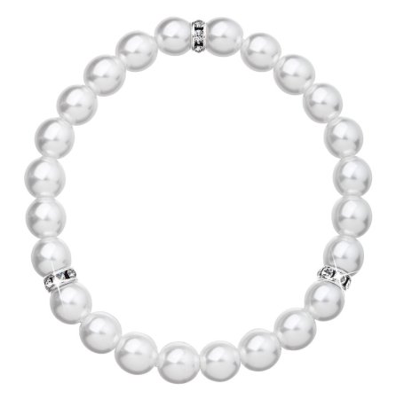 Náramok perlový 33017.1 Biela