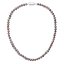 Perlový náhrdelník z říčních perel se zapínáním z bílého 14 karátového zlata 822001.3/9267B dk.peacock