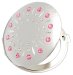 Kosmetické kapesní zrcátko se Swarovski Elements sun light rose EL-01.11