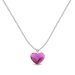 Náhrdelník růžový se Swarovski Elements Heart N28086F Fuchsia