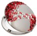 Kozmetické vreckové zrkadlo sa Swarovski Elements Corals červené EL-08.2