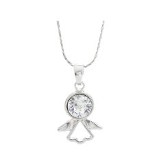 Náhrdelník číry so Swarovski Elements Anjel Krystal