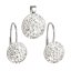 Sada šperkov s kryštálmi Swarovski náušnice a prívesok biele okrúhle 39086.1 Krystal