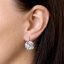 Sada šperků s krystaly Swarovski náušnice a přívěsek růžové kulaté 39117.3 Magic rose