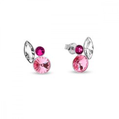Náušnice ružové sa Swarovski Elements Artesia K2201MIX1CR Rose