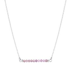 Ocelový náhrdelník fialový 42038.3