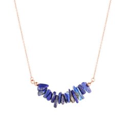 Náhrdelník s kameňom lapis lazuli 42037.3 oceľ