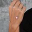 Strieborný náhrdelník so syntetickým opálom ružový okrúhly 12044.3 Pink s. Opal
