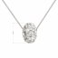 Strieborný náhrdelník s krištáľmi Preciosa biely 32081.1
