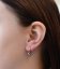 Stříbrné náušnice visací s krystaly Swarovski šedé kulaté 31230.3 Black Diamond