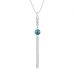 Náhrdelník modrý se Swarovski Elements Ballena NC1122SS29BZ Blue Zircon