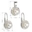 Súprava so Swarovski Elements perla 39091.1 Biela