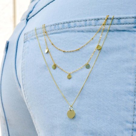 Pozlátený strieborný prívesok placička 64092