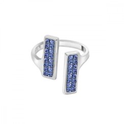 Prsteň modrý sa Swarovski Elements Glow PFMP1SA Sapphire