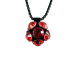 Náhrdelník se Swarovski Elements květinka Červený