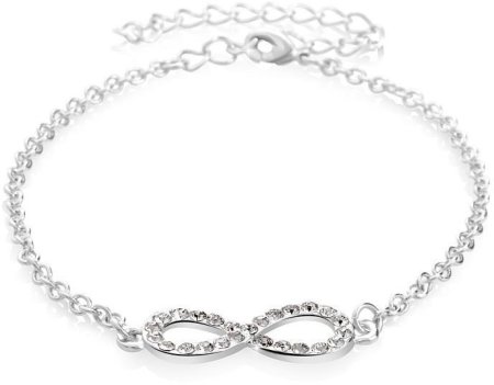 Náramek se Swarovski Elements nekonečno Krystal