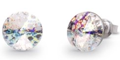 Náušnice Rivoli so Swarovski Elements Sweet Candy Studs K1122SS39WP white patina 8mm