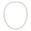 Perlový náhrdelník z riečnych perál so zapínaním z bieleho 14 karátového zlata 822001.1/9266B biely