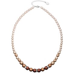 Náhrdelník so Swarovski Elements 32005.3 BROWN