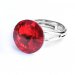 Prsten červený Rivoli se Swarovski Elements Light Siam 12 mm