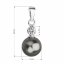 Přívěsek se Swarovski Elements perla 34201.3 Grey