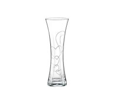Skleněná váza srdce Love 19 cm