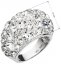 Stříbrný prsten s krystaly Swarovski bílý 35028.1 Krystal
