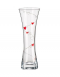 Sklenená váza číra srdce Love 19,5 cm