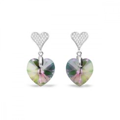 Náušnice fialovo zelené sa Swarovski Elements Spirit KCN622814PS Paradise Shine