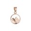 Pozlacený přívěsek hory 64086 rose gold