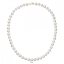 Perlový náhrdelník z riečnych perál so zapínaním zo 14 karátového zlata 922003.1/9260 biely