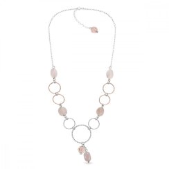Strieborný náhrdelník ružový Delicado N5000VR8RQ Vintage Rose