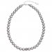 Náhrdelník šedá perla s krištáľmi Preciosa 32011.3 Light Grey