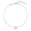 Strieborný náramok so syntetickým opálom biely okrúhly 13019.1 White s. Opal