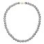 Perlový náhrdelník z riečnych perál so zapínaním zo 14 karátového zlata 922028.3/9272A grey