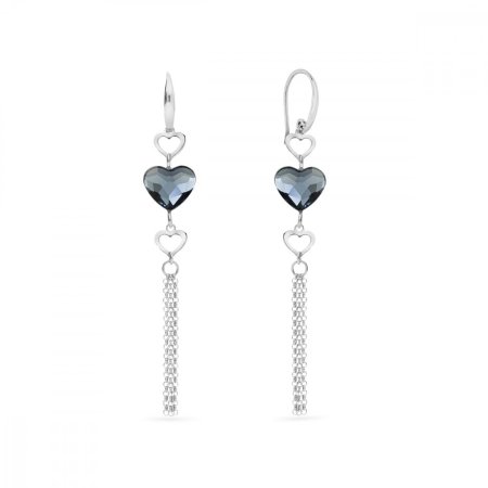 Náušnice modré sa Swarovski Elements Soul KWS280810DB Denim Blue