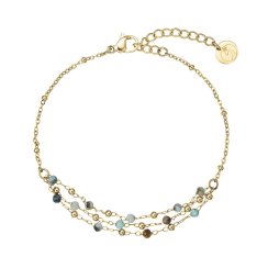 Náramok oceľový s africkým tyrkysom 43105.3