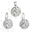 Sada šperkov s kryštálmi Swarovski náušnice a prívesok biele okrúhle 39117.1 Krystal